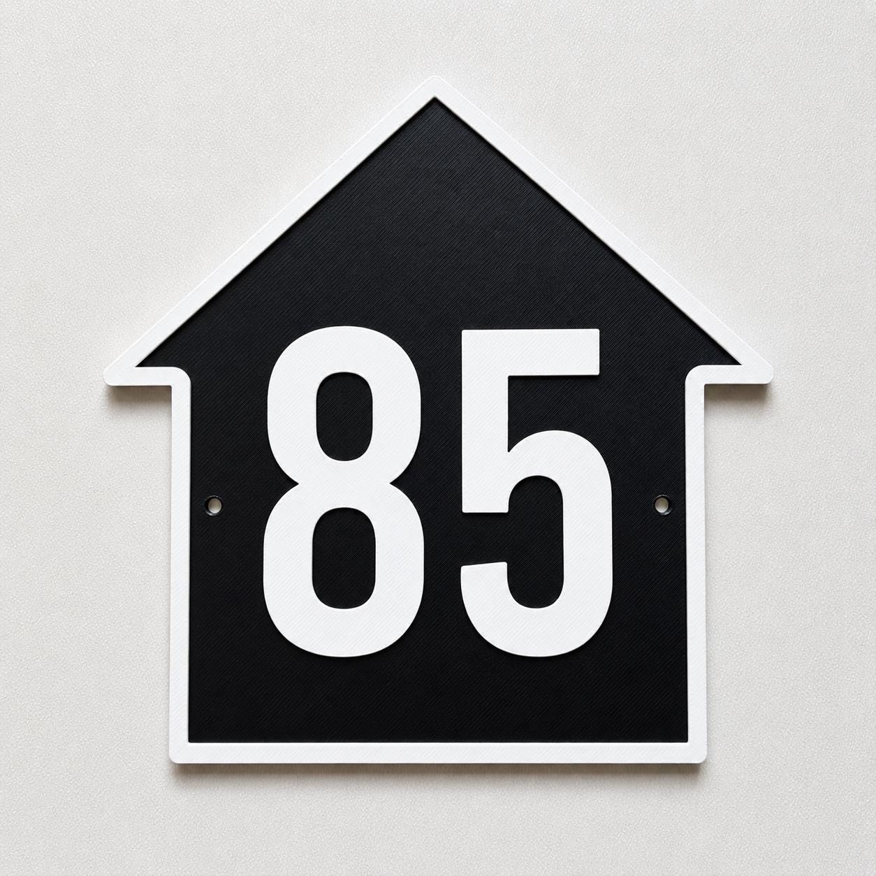 Personalised House Number Sign – Custom Home Front Door Gate Plate Plaque