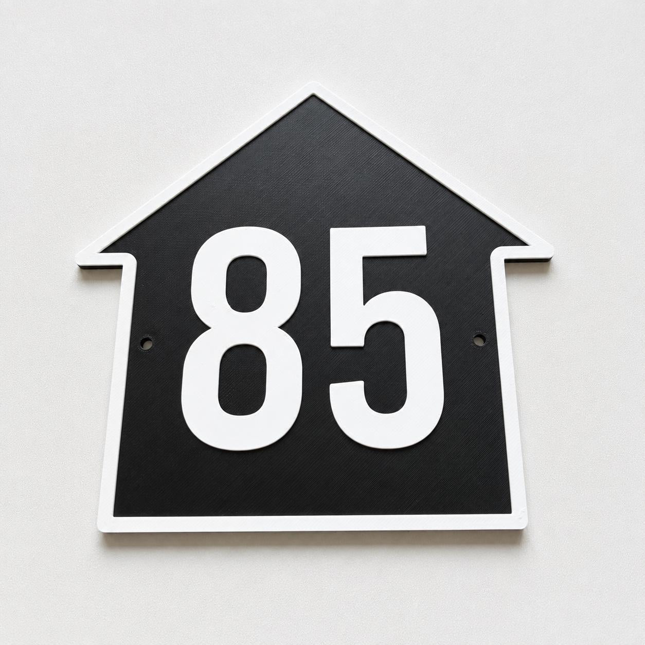 Personalised House Number Sign – Custom Home Front Door Gate Plate Plaque
