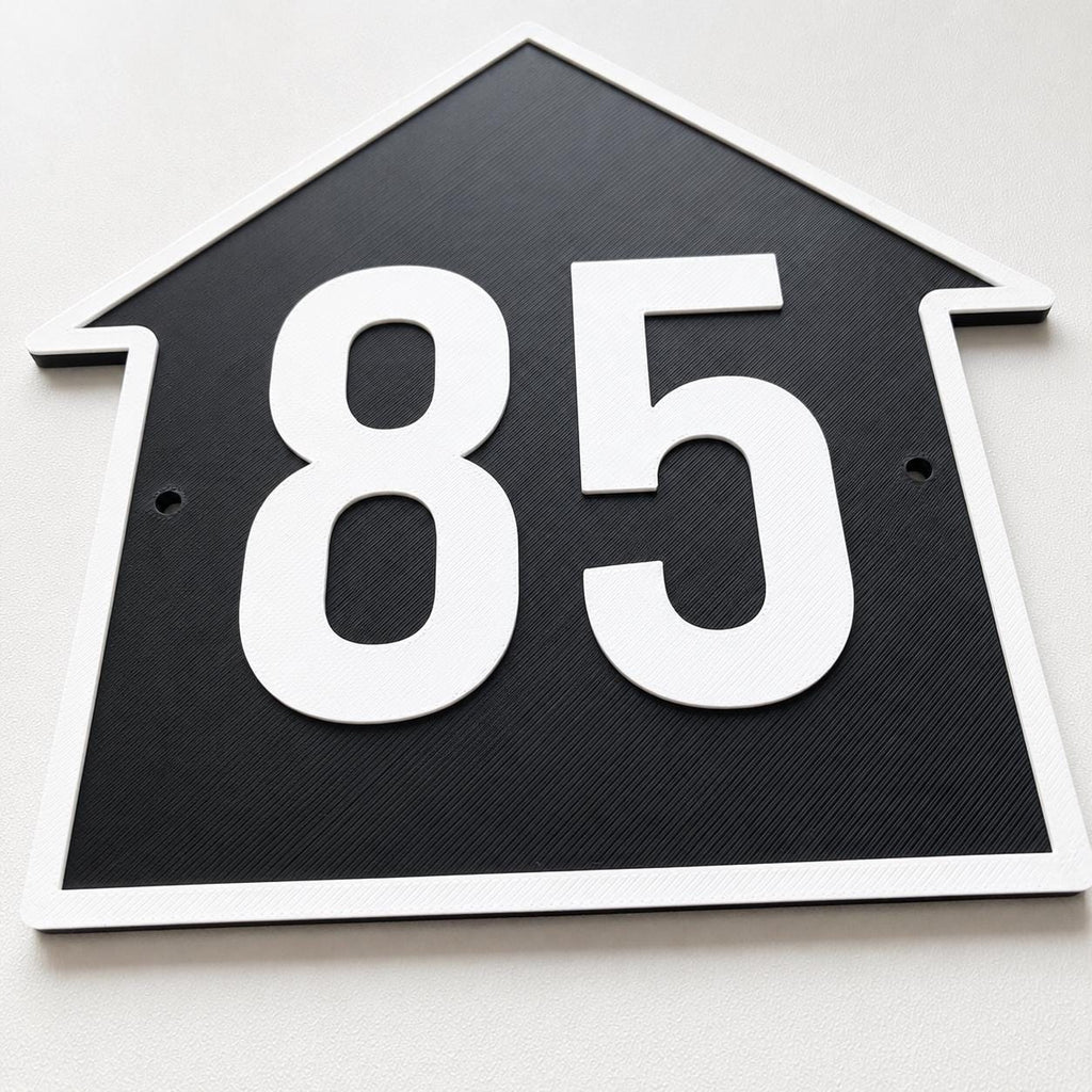 Personalised House Number Sign – Custom Home Front Door Gate Plate Plaque