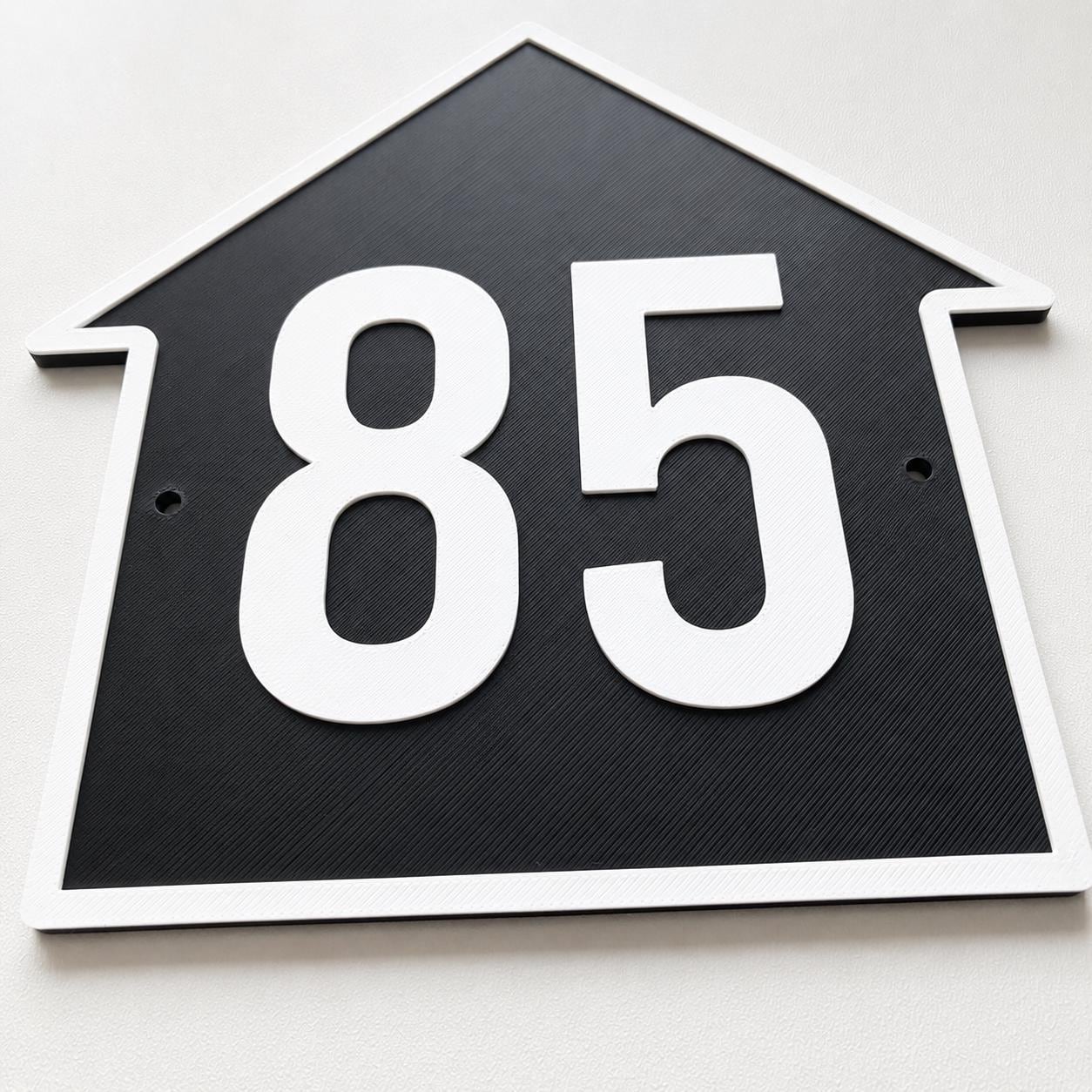 Personalised House Number Sign – Custom Home Front Door Gate Plate Plaque