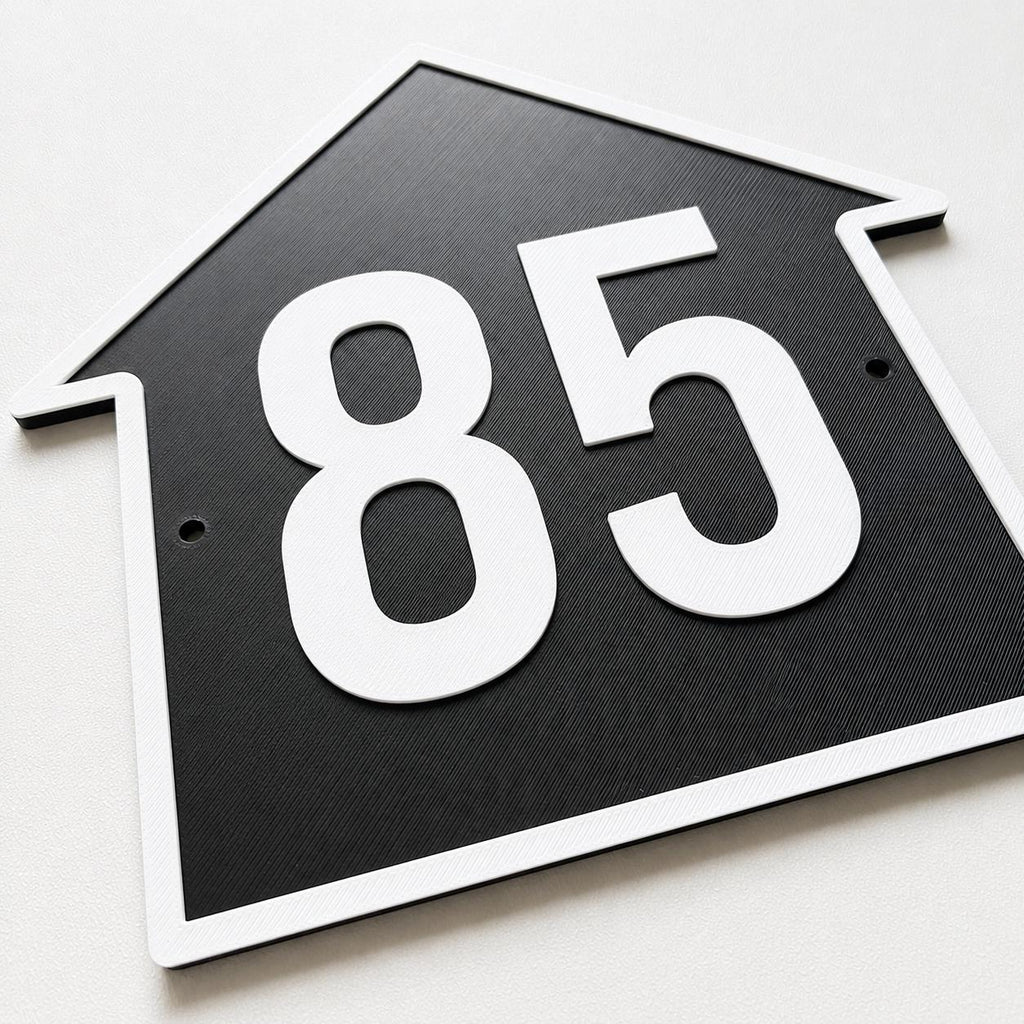 Personalised House Number Sign – Custom Home Front Door Gate Plate Plaque