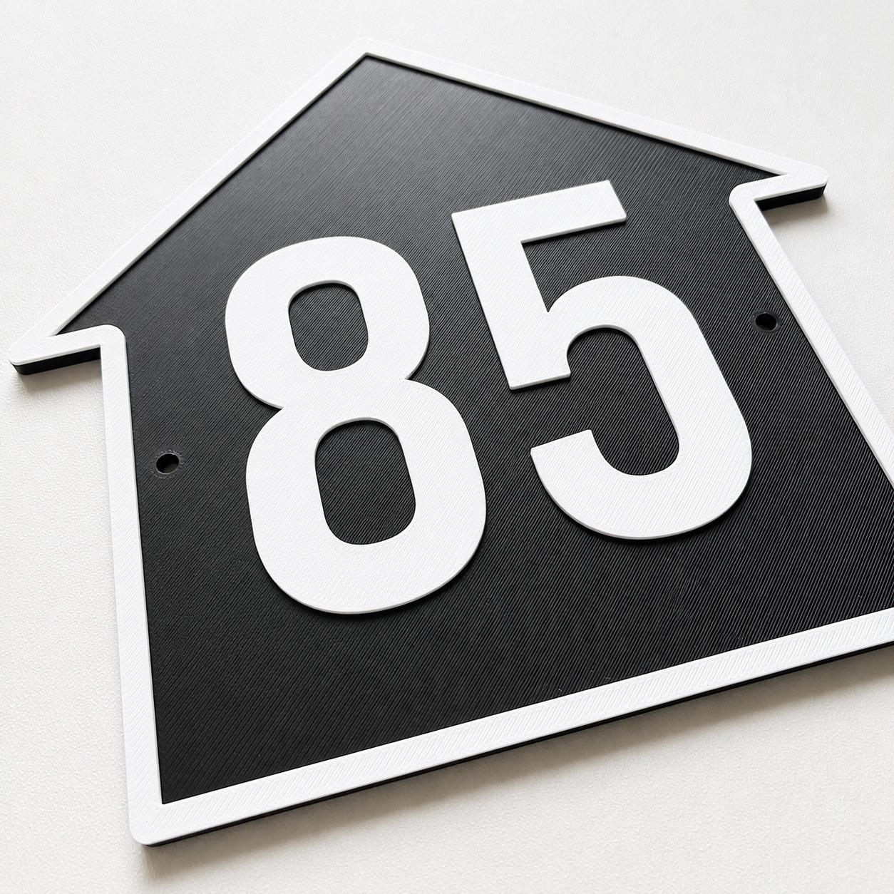 Personalised House Number Sign – Custom Home Front Door Gate Plate Plaque