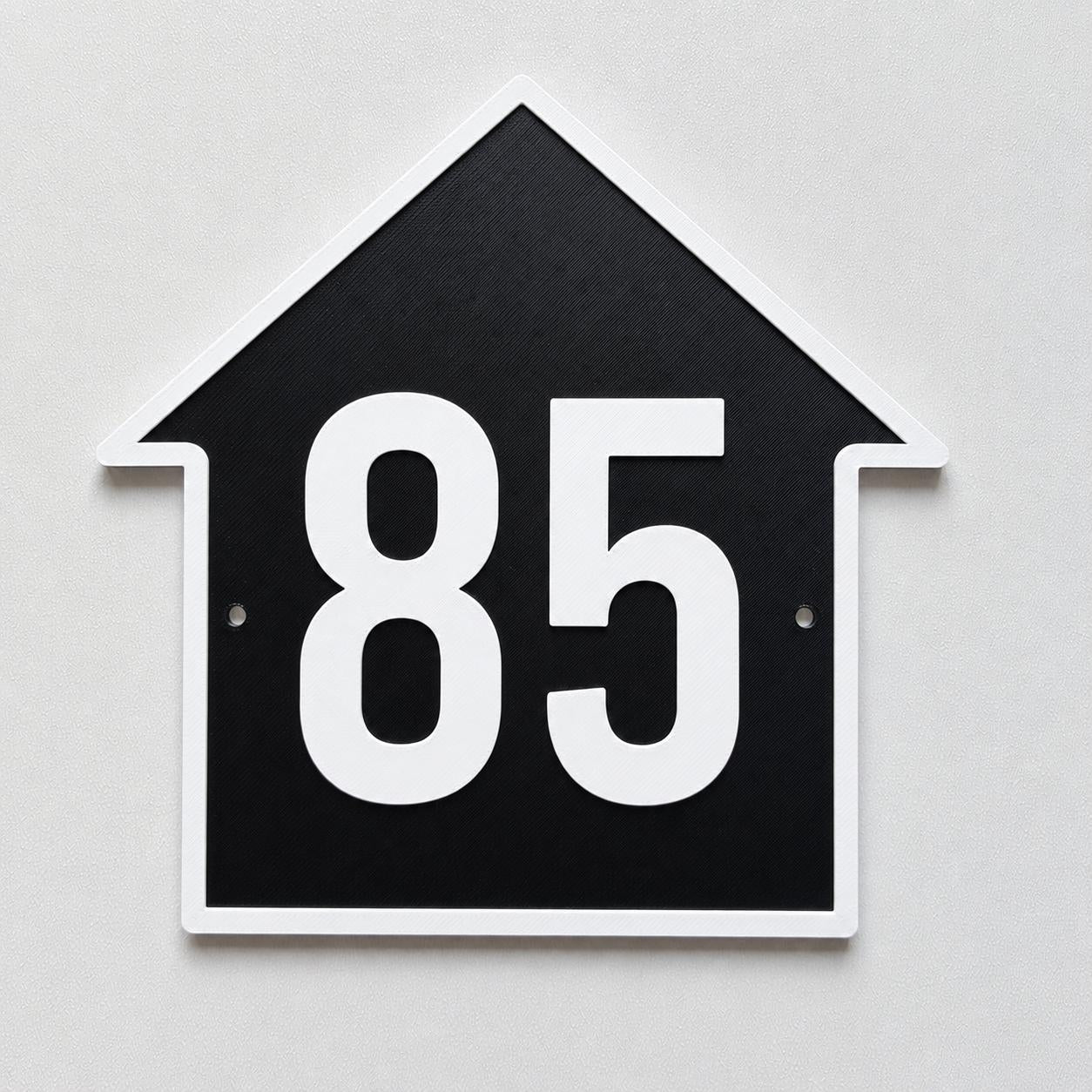 Personalised House Number Sign – Custom Home Front Door Gate Plate Plaque