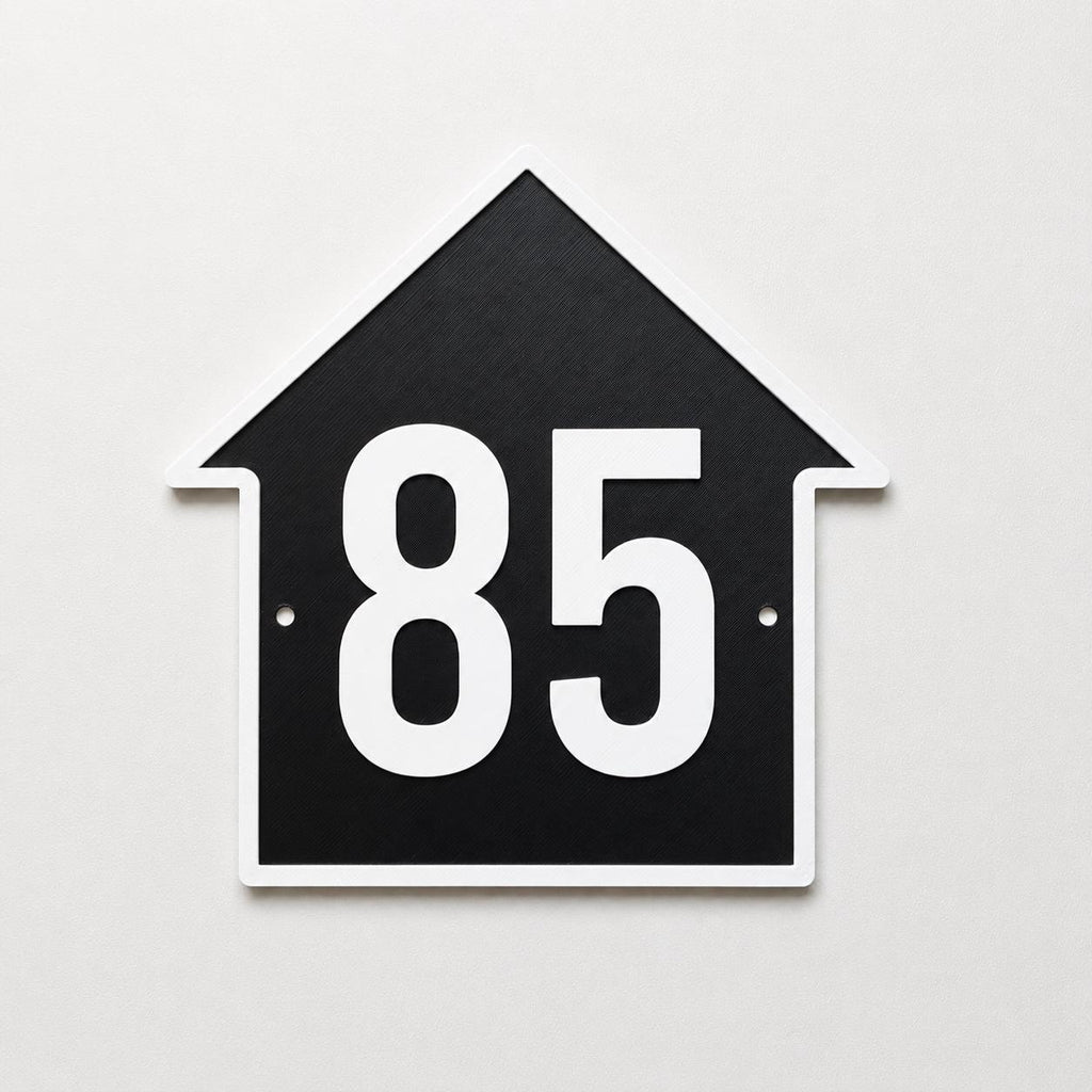 Personalised House Number Sign – Custom Home Front Door Gate Plate Plaque