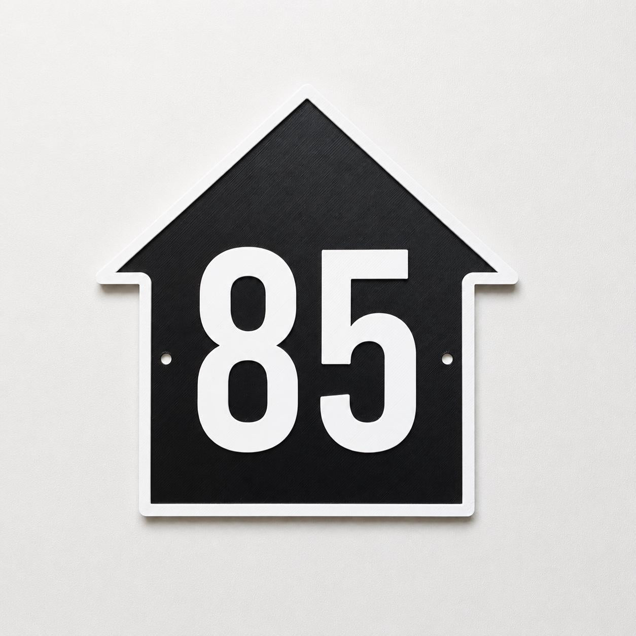 Personalised House Number Sign – Custom Home Front Door Gate Plate Plaque