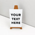 Personalised Mini Easel Sign - Custom Warning Office Work Desk Gift Lone Diner