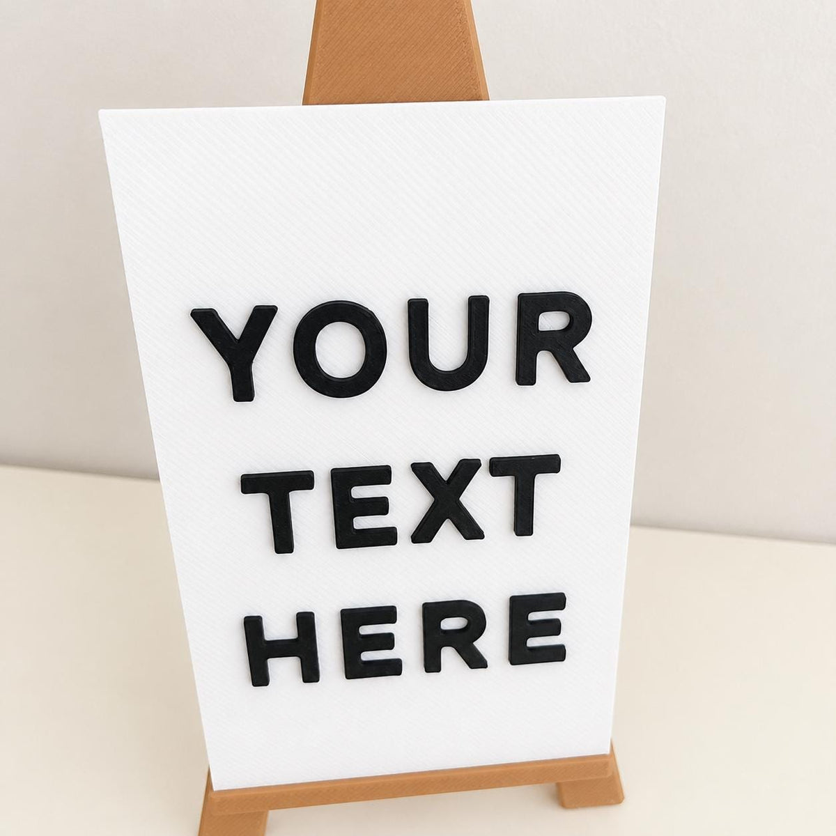Personalised Mini Easel Sign - Custom Warning Office Work Desk Gift Lone Diner