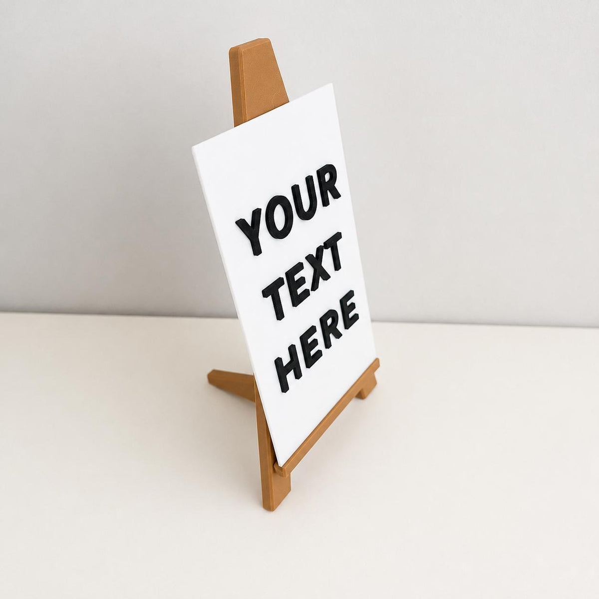Personalised Mini Easel Sign - Custom Warning Office Work Desk Gift Lone Diner