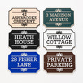 Personalised House Name Sign - Custom Text Door Gate Street Parking Plate Plaque
