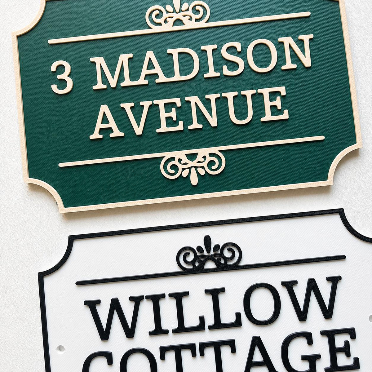 Personalised House Name Sign - Custom Text Door Gate Street Parking Plate Plaque