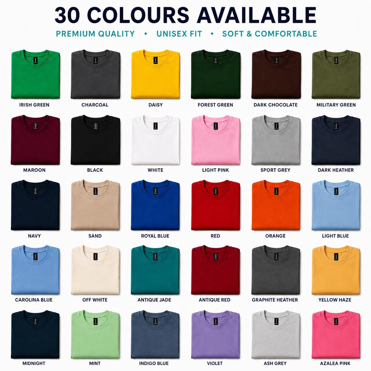 Custom Embroidered T-Shirt, Personalised Text Tee, Embroidered Name Shirt, Gift for Dad Mum, Unisex Heavy Cotton, 30 Colours S-5XL