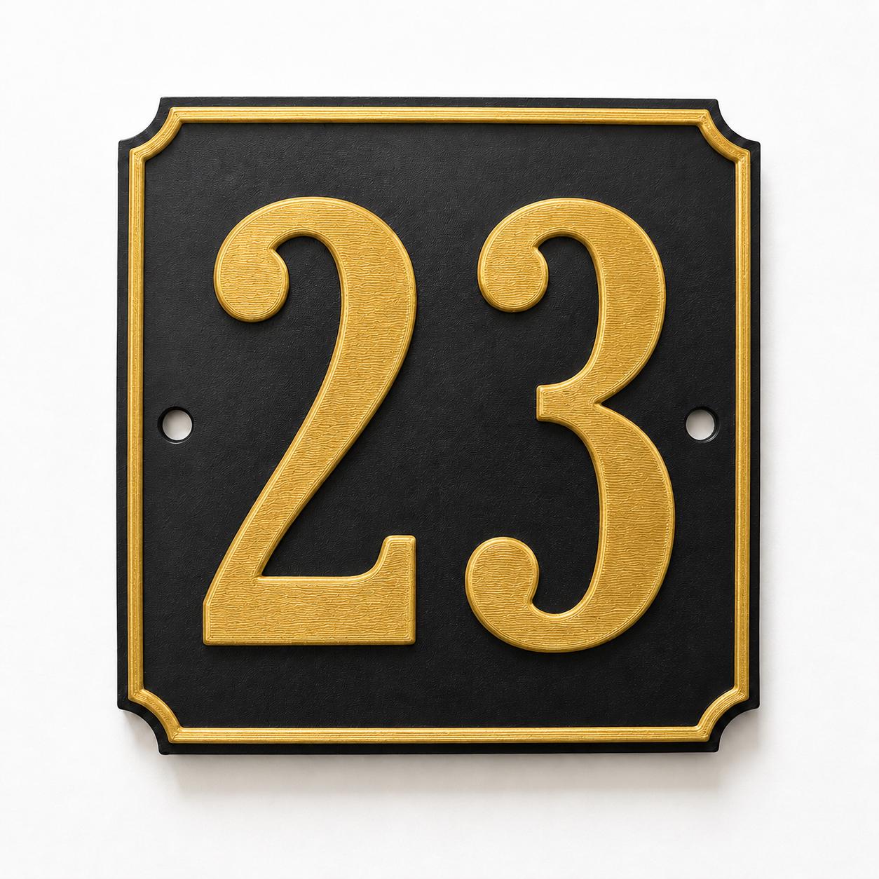 Personalised House Number Sign – Custom Home Front Door Gate Plate Plaque