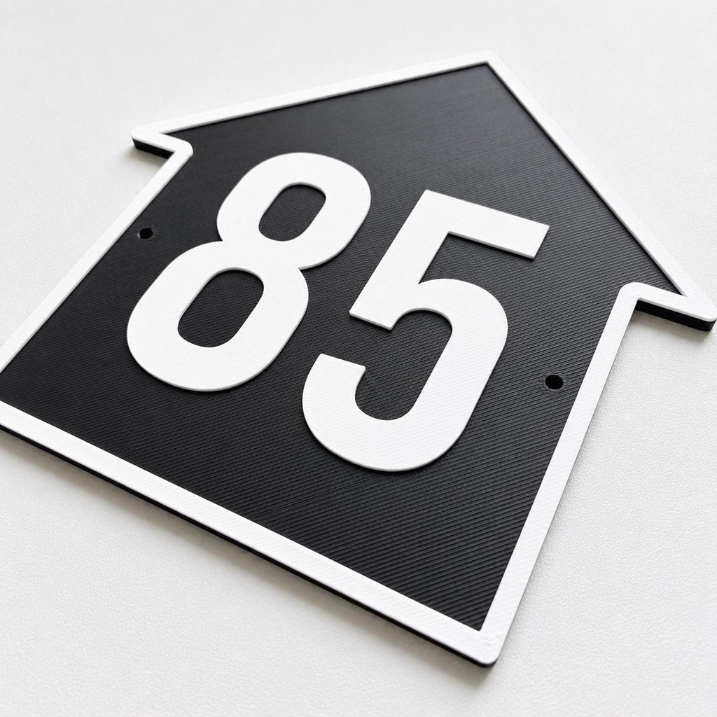 Personalised House Number Sign – Custom Home Front Door Gate Plate Plaque