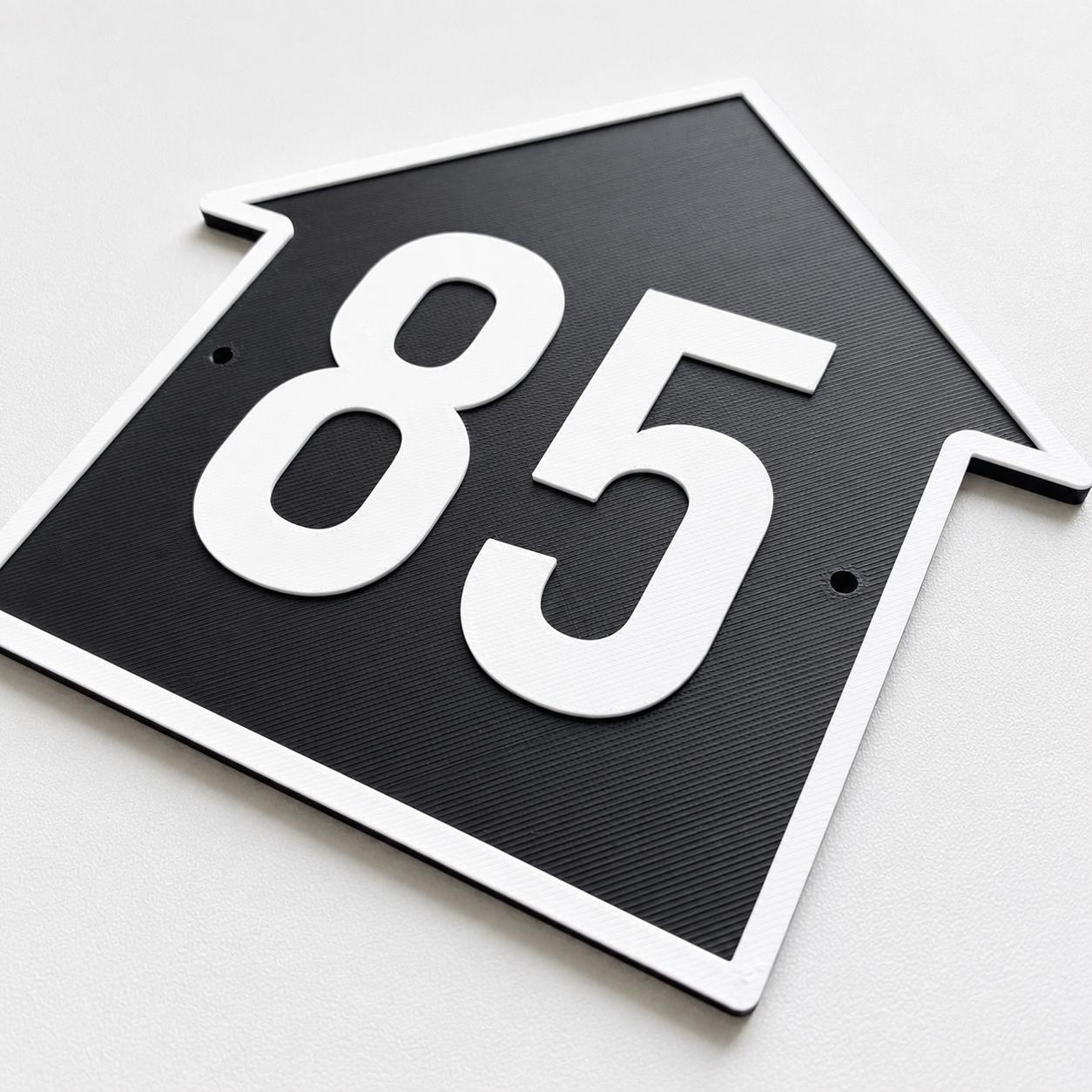 Personalised House Number Sign – Custom Home Front Door Gate Plate Plaque