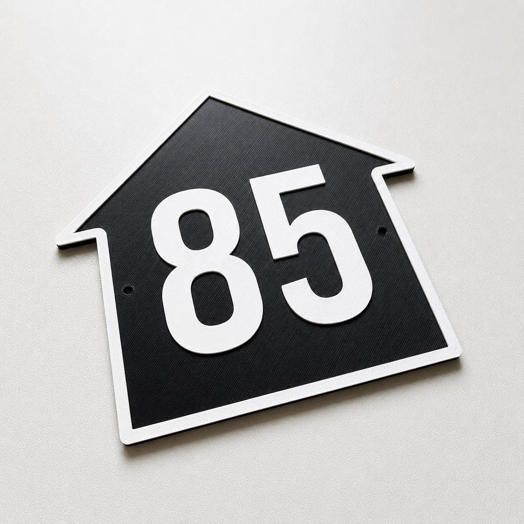 Personalised House Number Sign – Custom Home Front Door Gate Plate Plaque