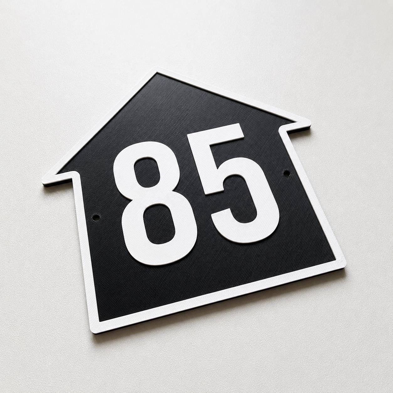 Personalised House Number Sign – Custom Home Front Door Gate Plate Plaque