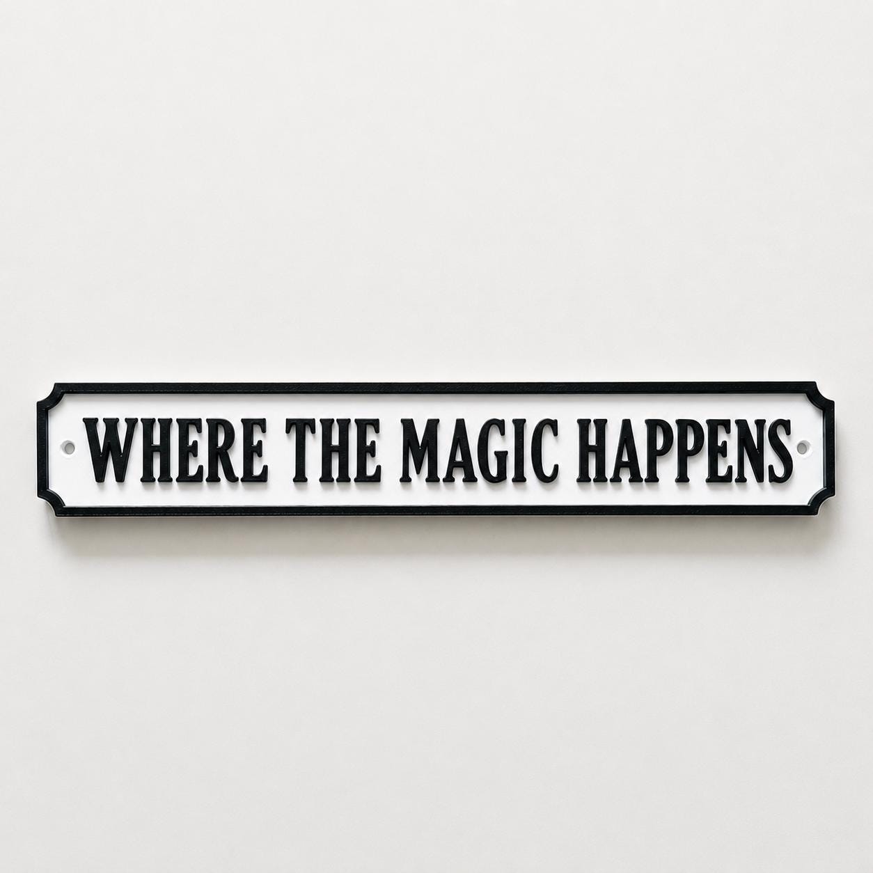 Where The Magic Happens Sign - New Home Kitchen Bar Dining Room House Decoration