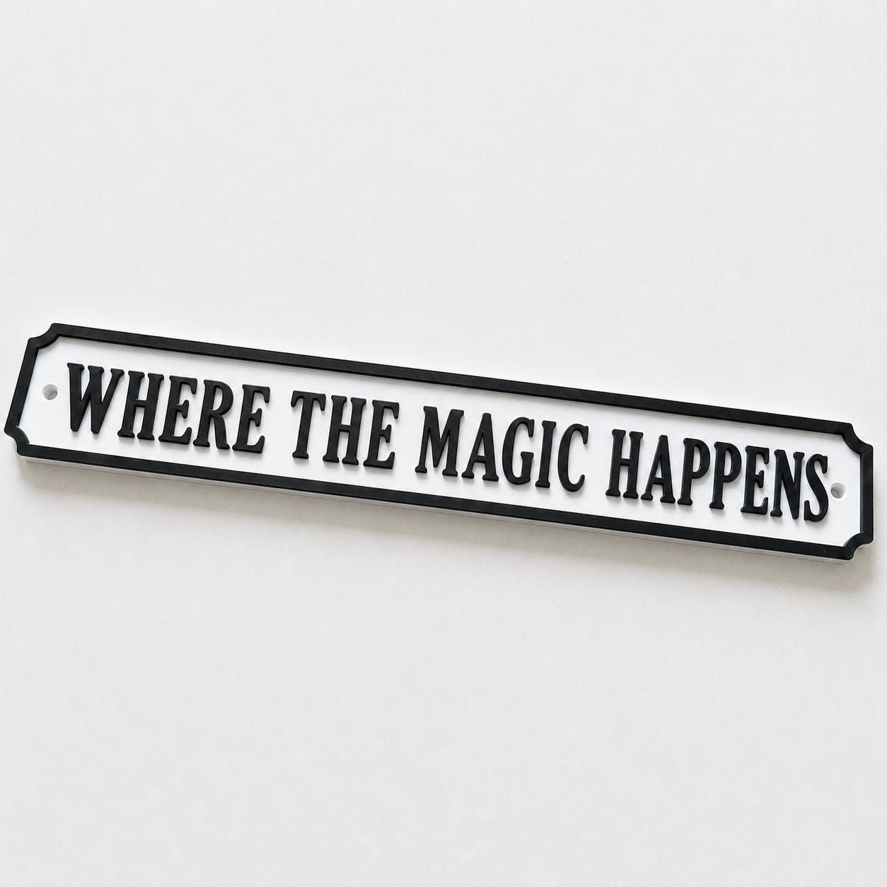 Where The Magic Happens Sign - New Home Kitchen Bar Dining Room House Decoration