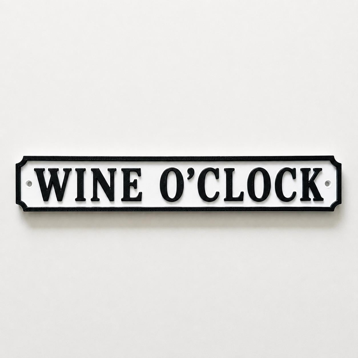 Wine O'Clock Sign – New Home Kitchen Bar Dining Room House Decoration Drinking