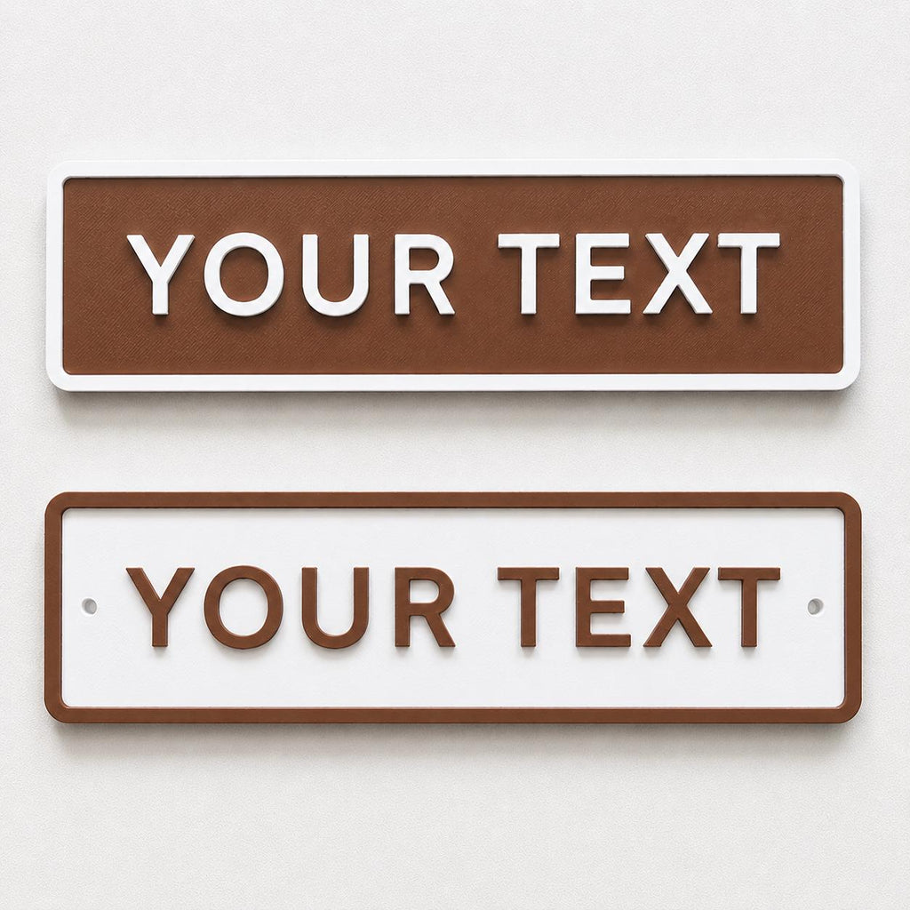 Personalised Your Text Sign – Custom Street Road House Decoration Plate Plaque