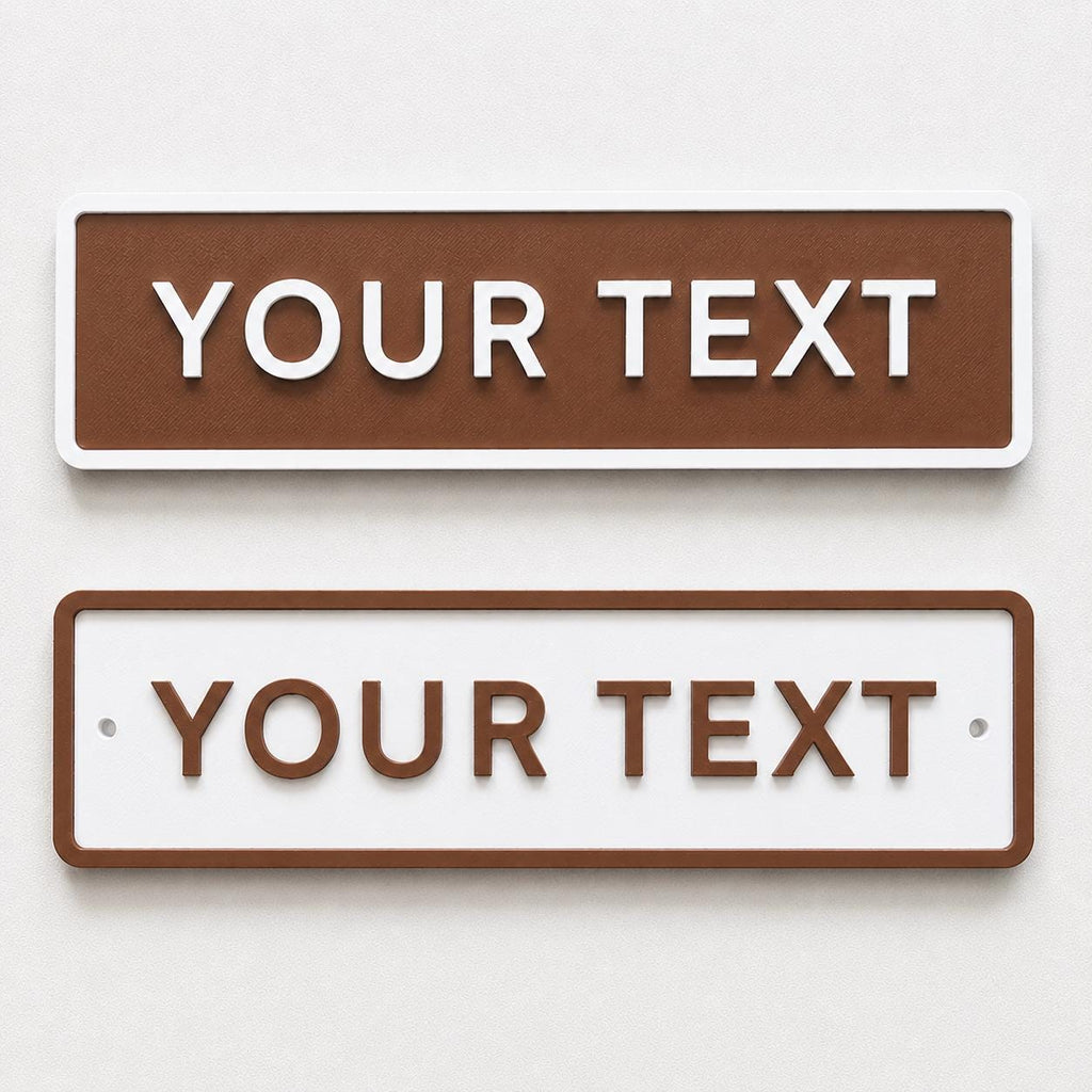Personalised Your Text Sign – Custom Street Road House Decoration Plate Plaque