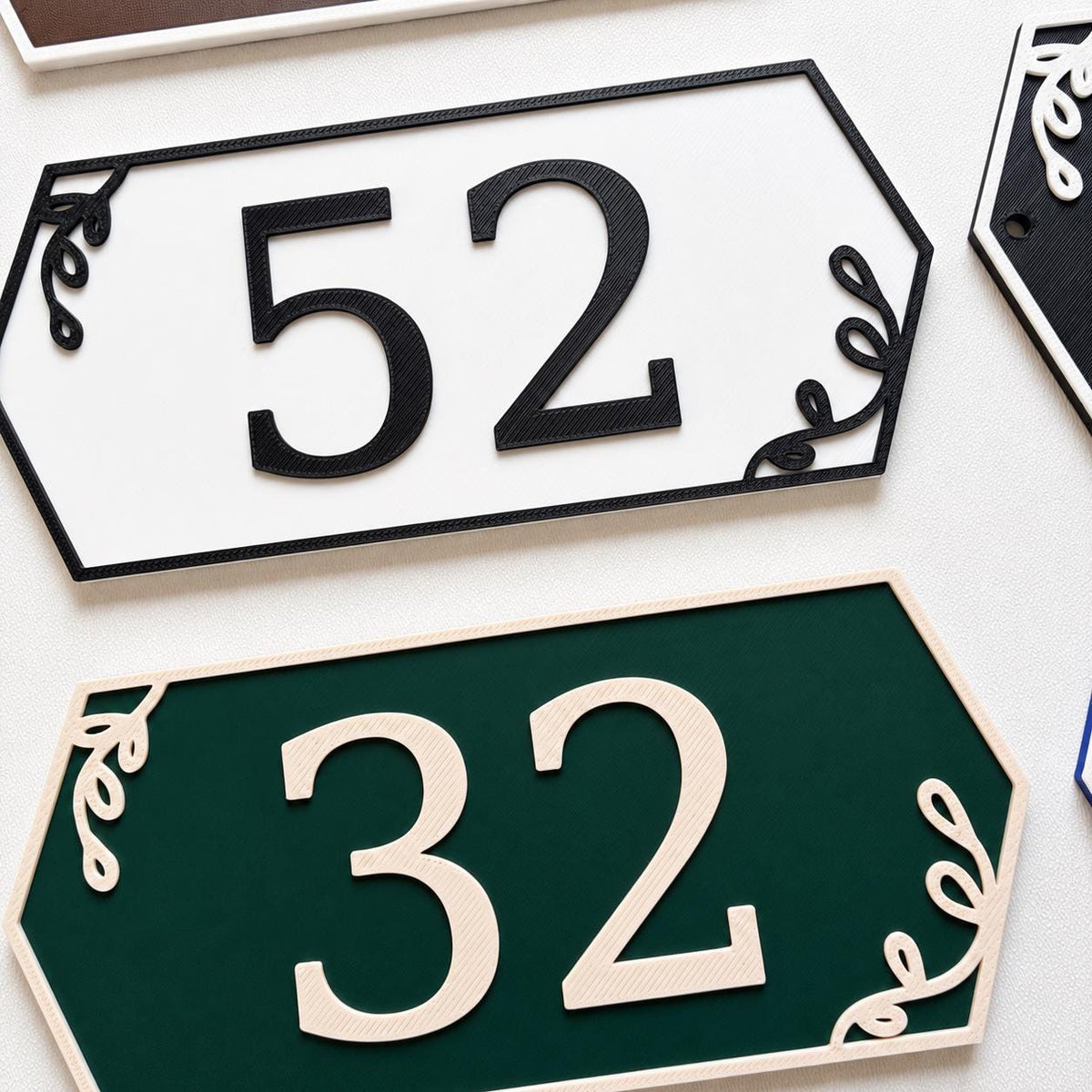 Personalised House Name Number Sign – Custom Front Door Gate Street Plate Plaque