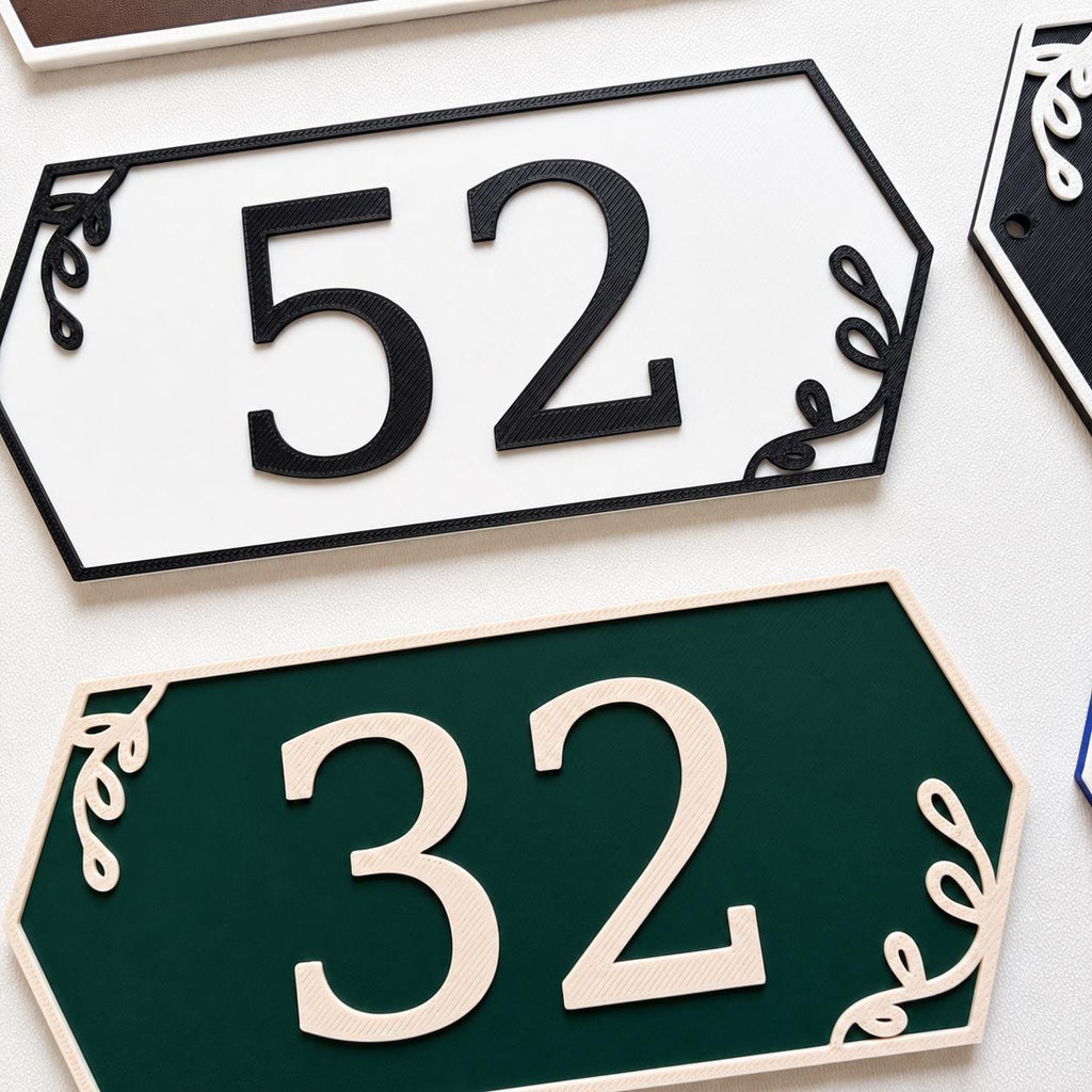 Personalised House Name Number Sign – Custom Front Door Gate Street Plate Plaque