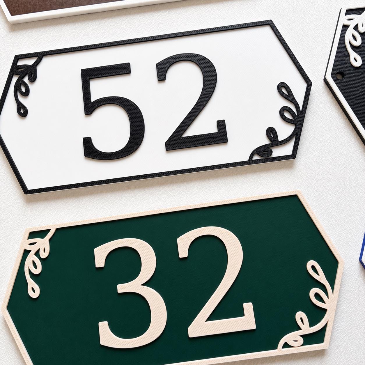 Personalised House Name Number Sign – Custom Front Door Gate Street Plate Plaque