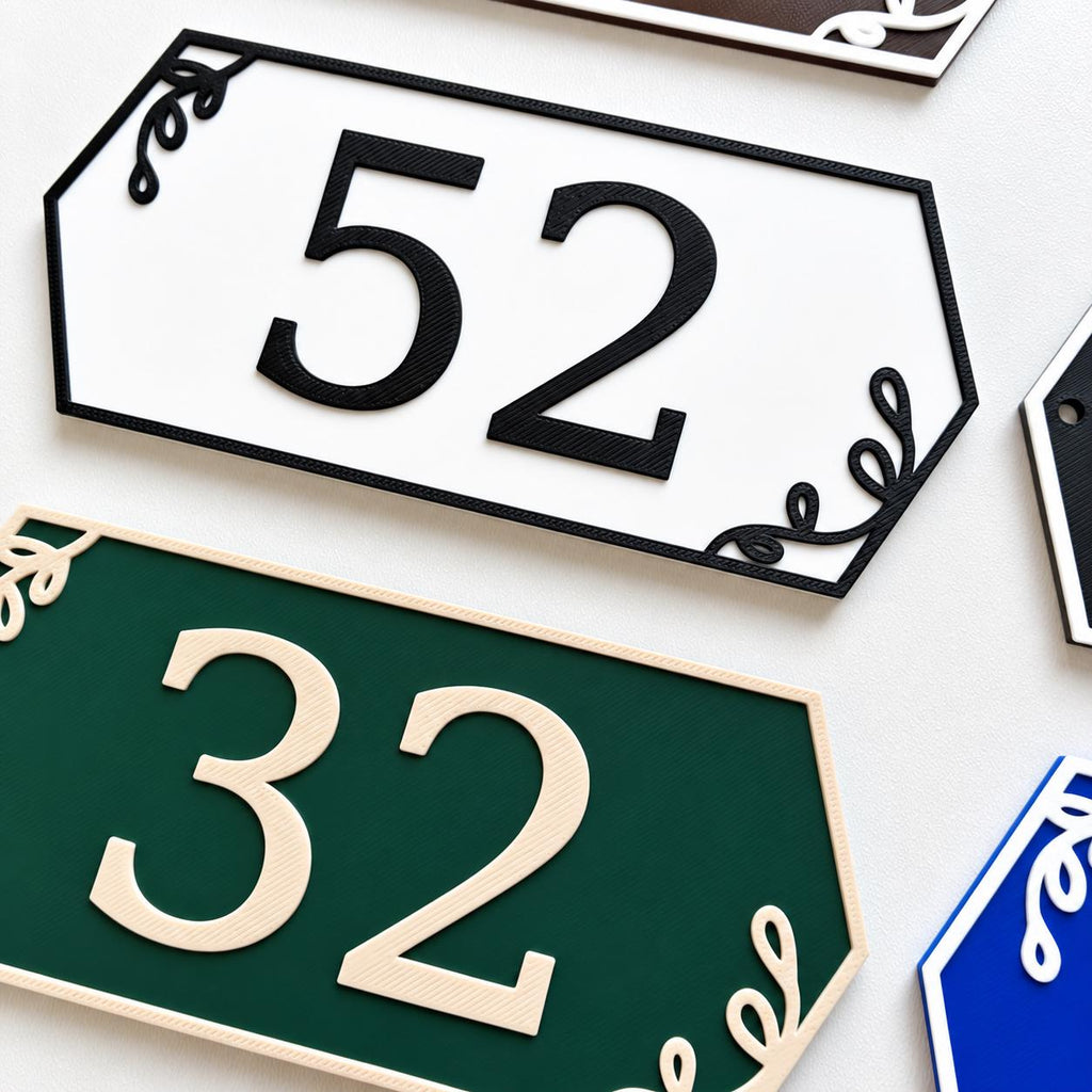 Personalised House Name Number Sign – Custom Front Door Gate Street Plate Plaque