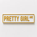 Pretty Girl Avenue Sign Girls Pink Bedroom Decor Door Decoration Plate Plaque