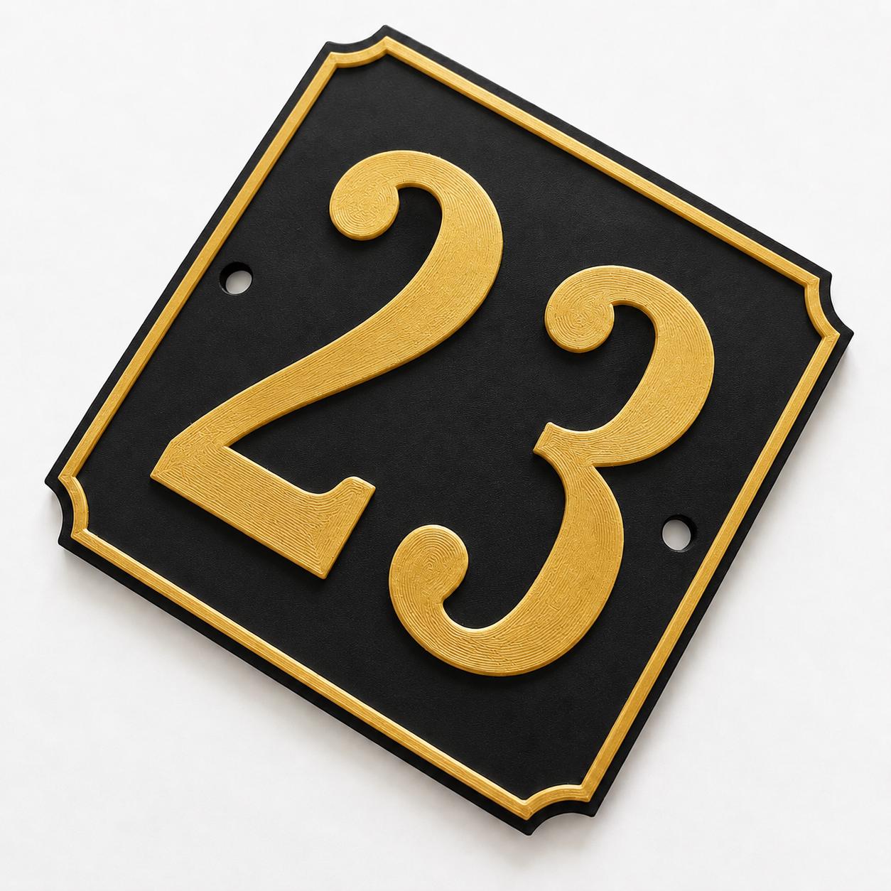 Personalised House Number Sign – Custom Home Front Door Gate Plate Plaque