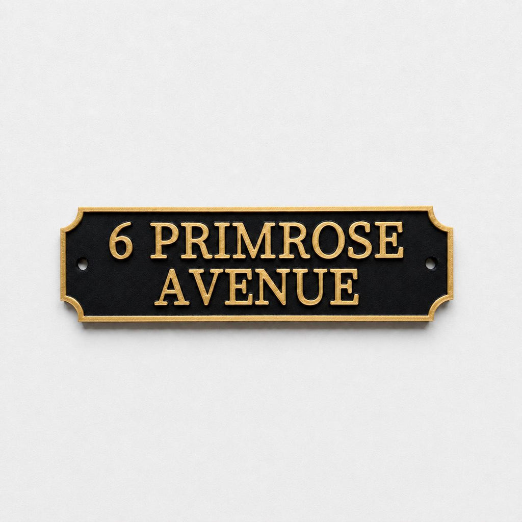 Personalised Text Sign Custom House Name Plaque Garden Wall Plate Memorial Bench