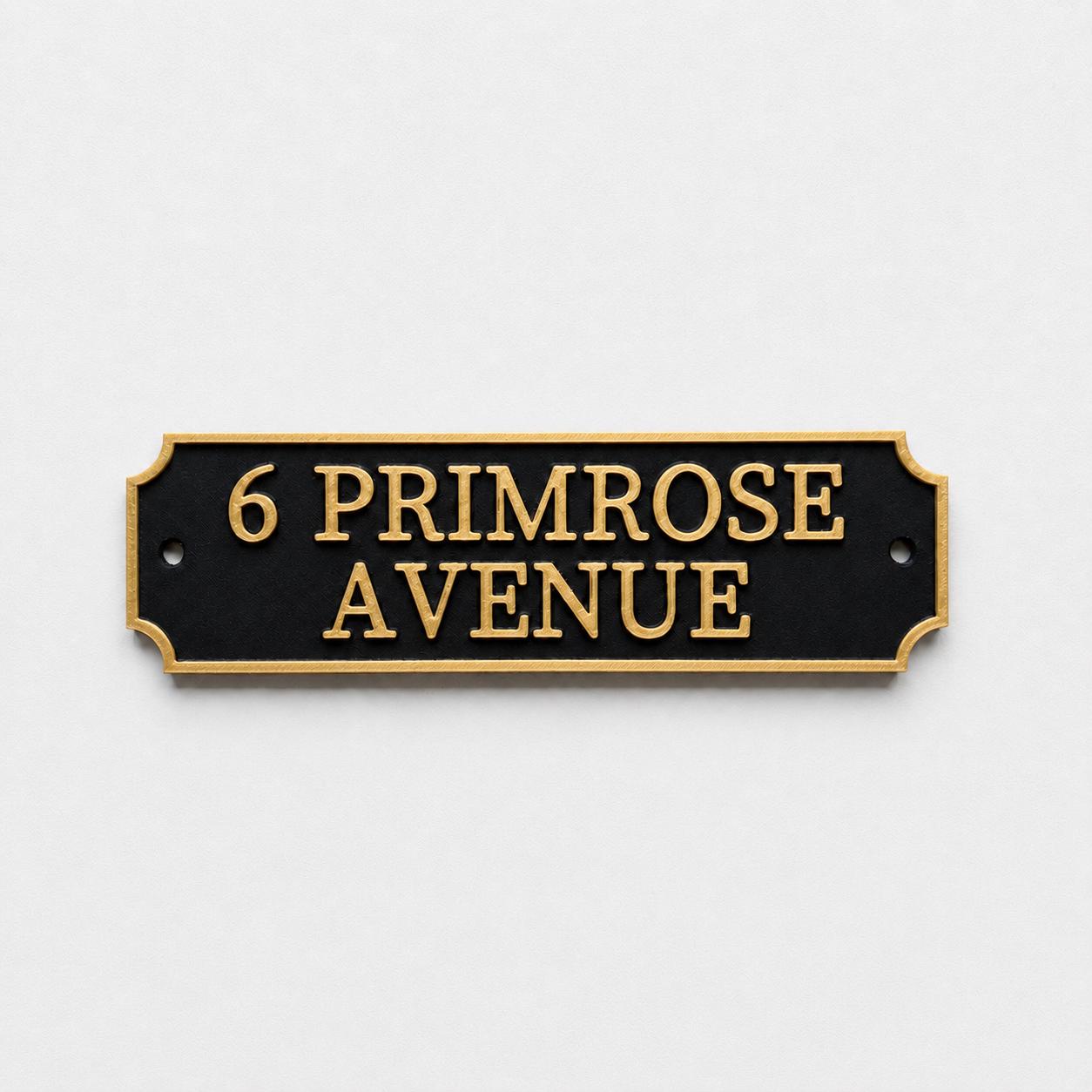 Personalised Text Sign Custom House Name Plaque Garden Wall Plate Memorial Bench