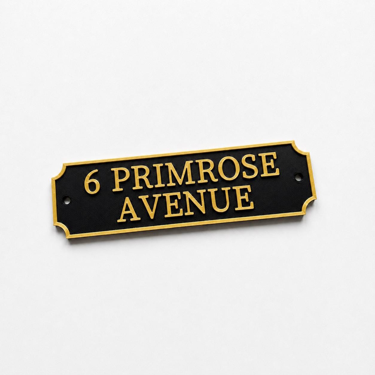 Personalised Text Sign Custom House Name Plaque Garden Wall Plate Memorial Bench