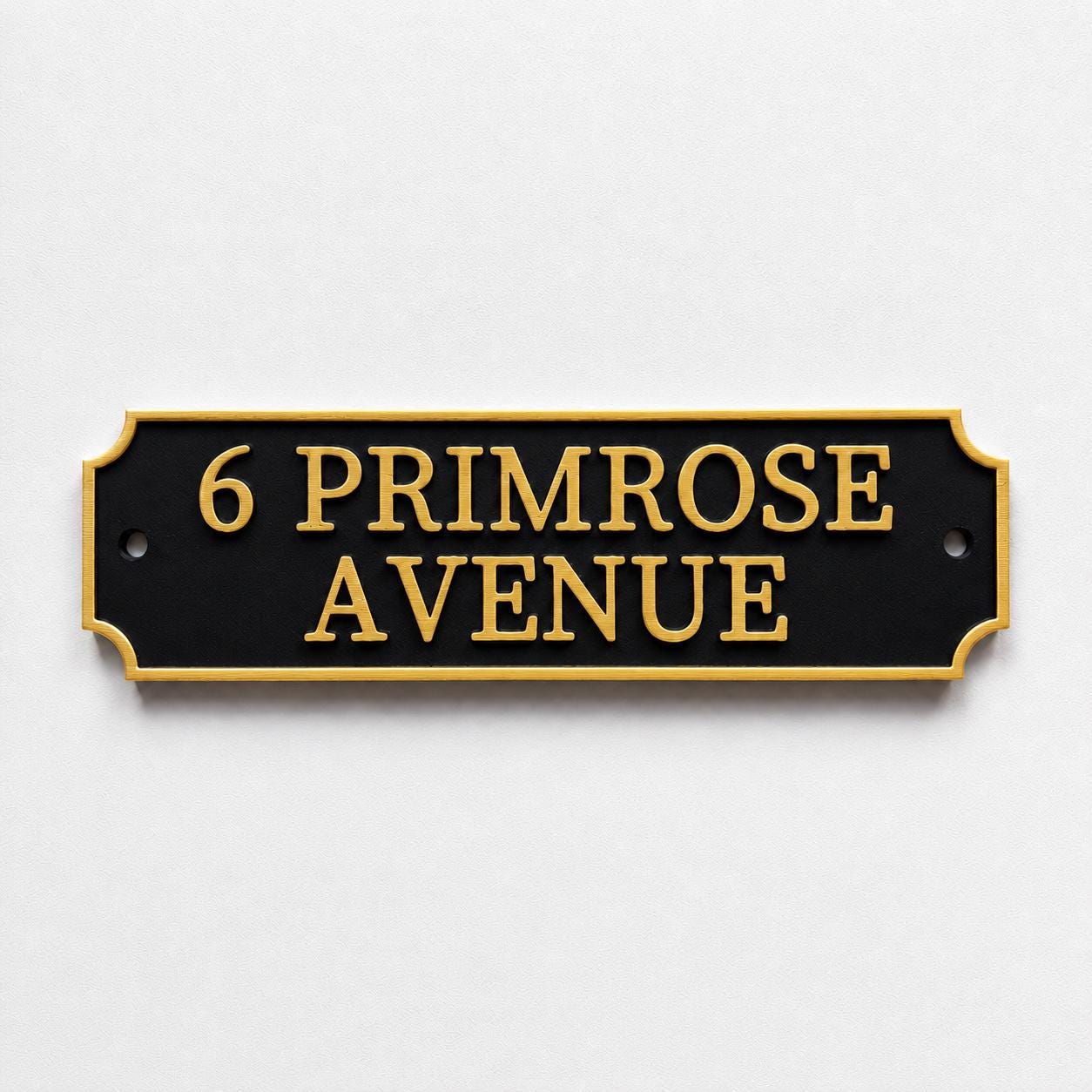 Personalised Text Sign Custom House Name Plaque Garden Wall Plate Memorial Bench