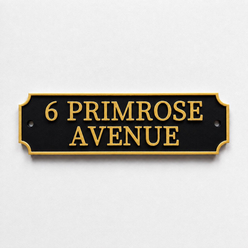 Personalised Text Sign Custom House Name Plaque Garden Wall Plate Memorial Bench
