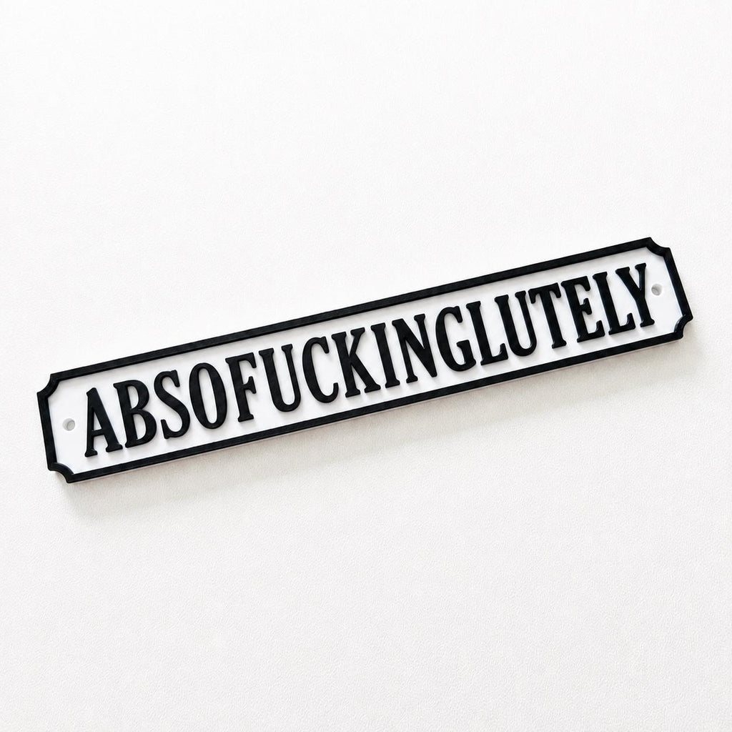 Absof*ckinglutely Sign – New Home Kitchen Bar Dining Room House Decoration Decor