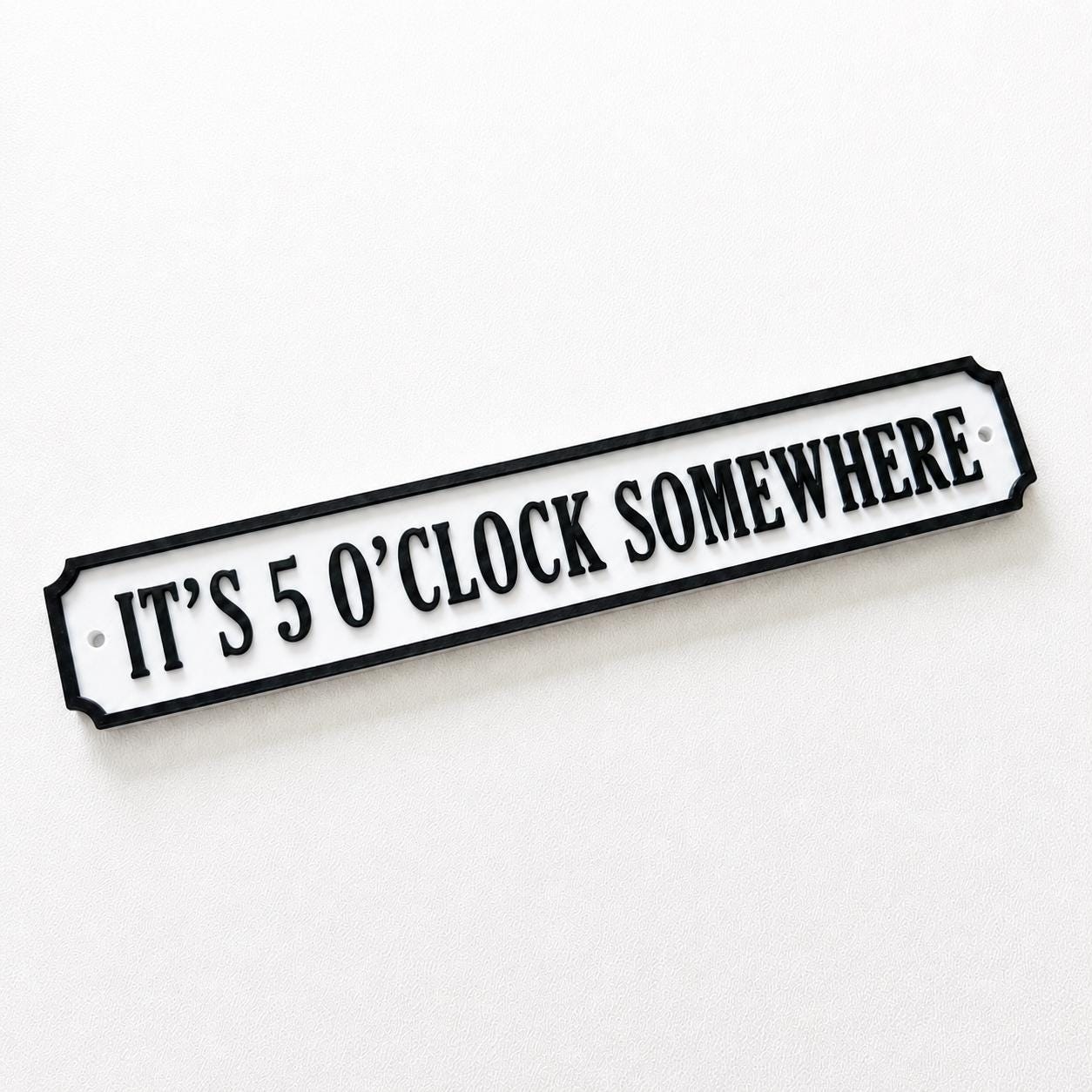 It's 5 O'Clock Somewhere Sign New Home Kitchen Bar Dining Room House Decoration