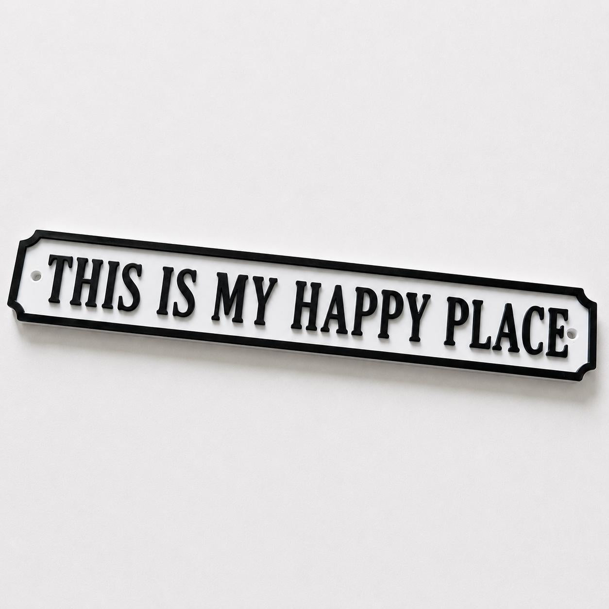This Is My Happy Place Sign - New Home Kitchen Bar Dining Room House Decoration