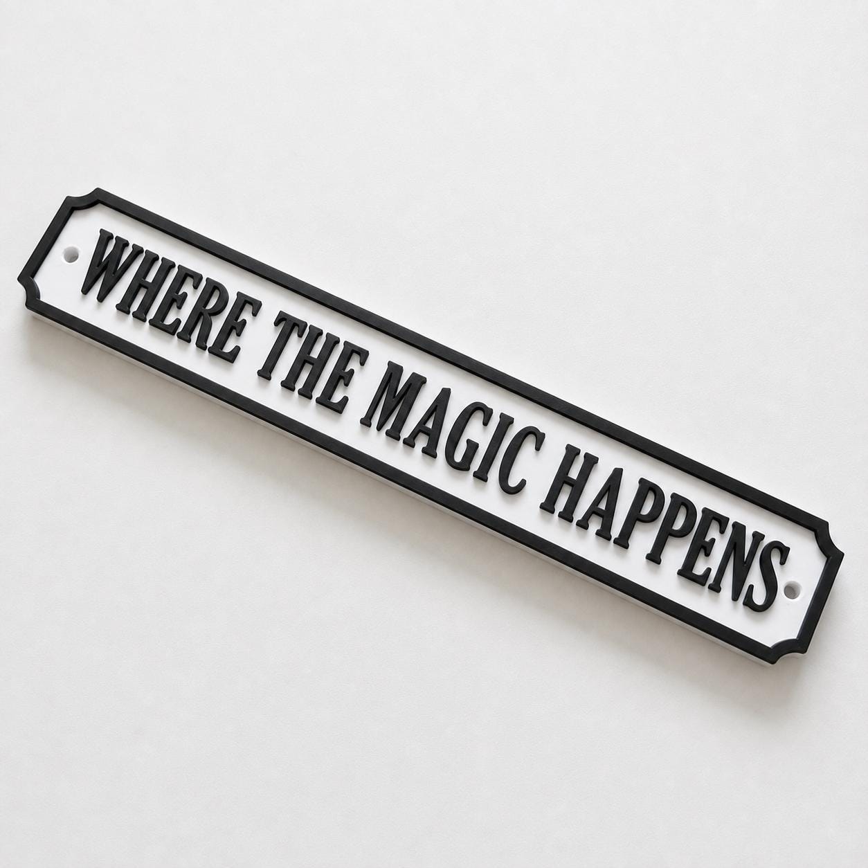 Where The Magic Happens Sign - New Home Kitchen Bar Dining Room House Decoration