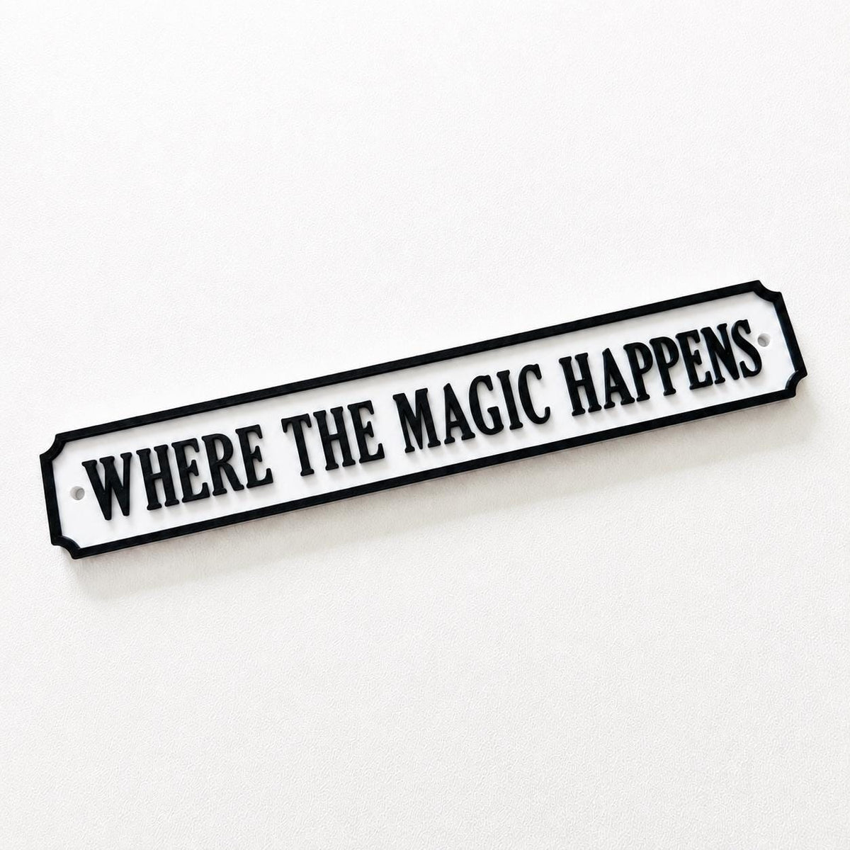 Where The Magic Happens Sign - New Home Kitchen Bar Dining Room House Decoration