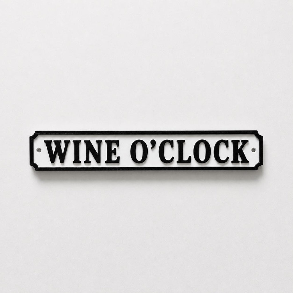 Wine O'Clock Sign – New Home Kitchen Bar Dining Room House Decoration Drinking