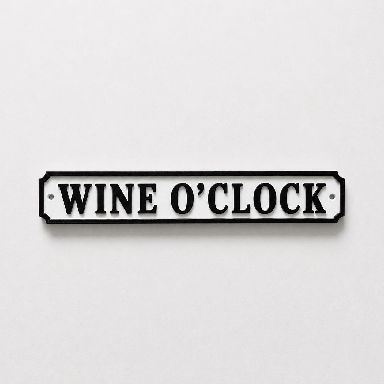 Wine O'Clock Sign – New Home Kitchen Bar Dining Room House Decoration Drinking