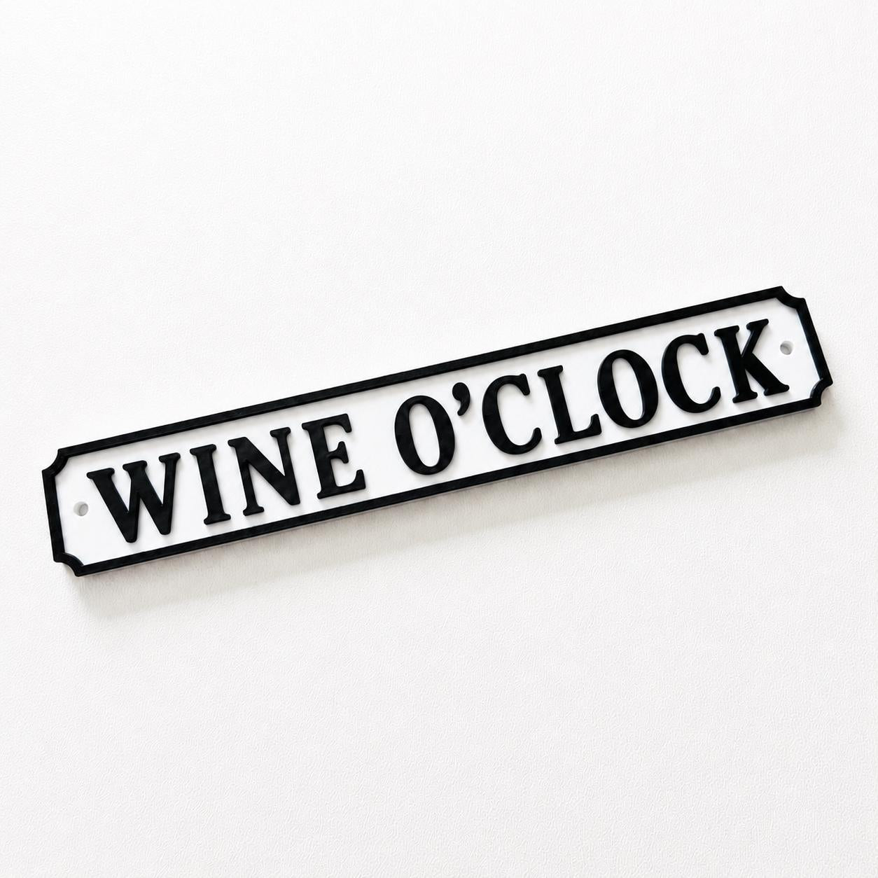 Wine O'Clock Sign – New Home Kitchen Bar Dining Room House Decoration Drinking