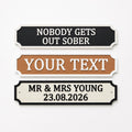 Personalised Text Sign – Custom New Home House Room Decoration Decor Plate