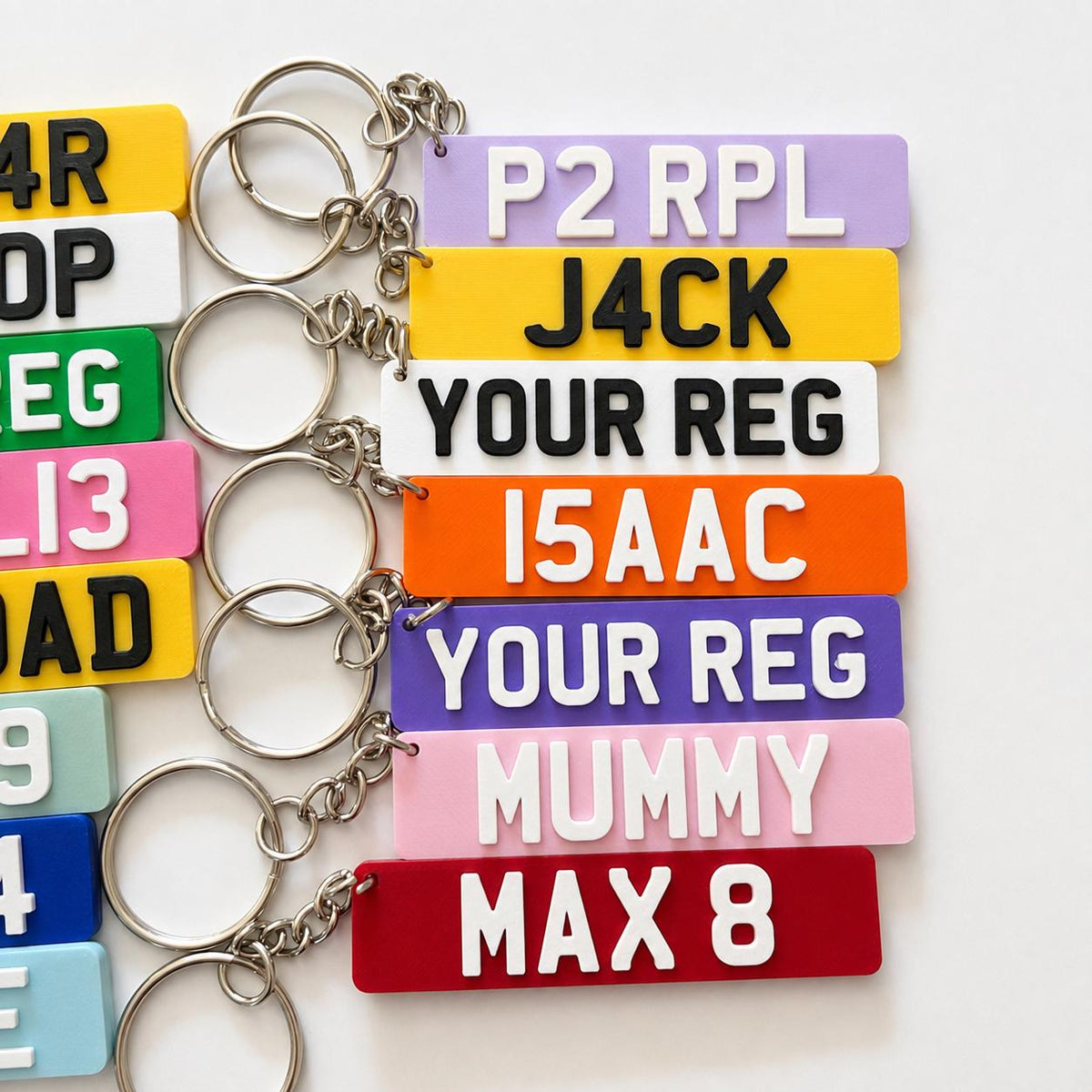 Personalised Number Plate Keyring Car License Registration New Driver Pass Gift