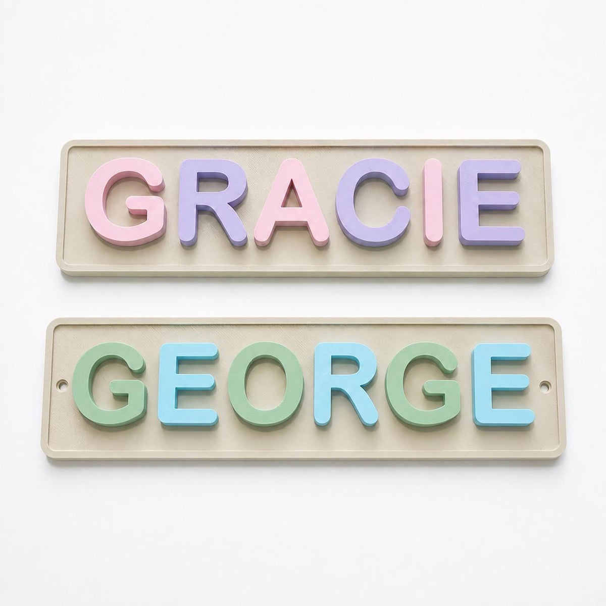 Personalised Kids Name Door Sign – Custom Girls Boys Bedroom Decoration Plate