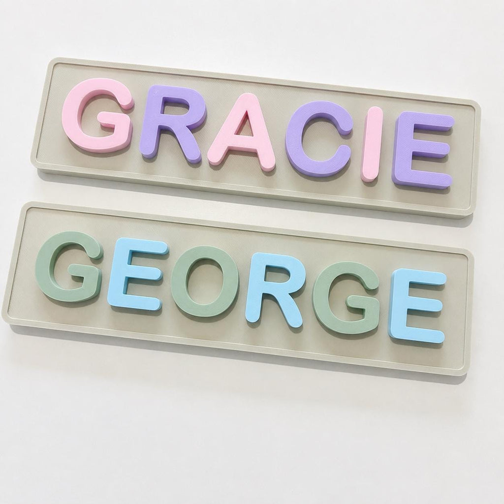 Personalised Kids Name Door Sign – Custom Girls Boys Bedroom Decoration Plate