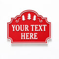 Personalised Christmas Text Sign - Custom Xmas Decoration Santa Grotto Plate