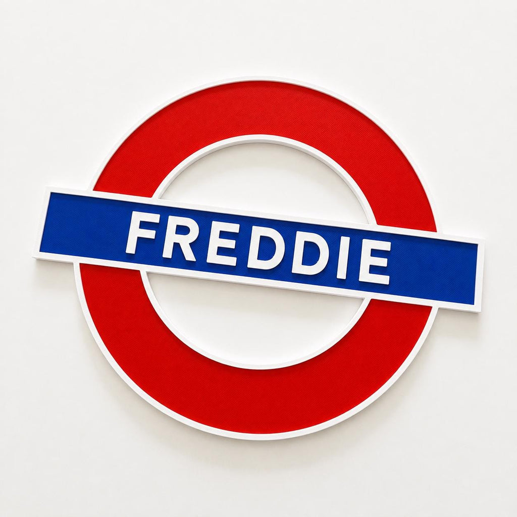 Personalised London Underground Tube Sign - Kids Name Girls Boys Bedroom Door